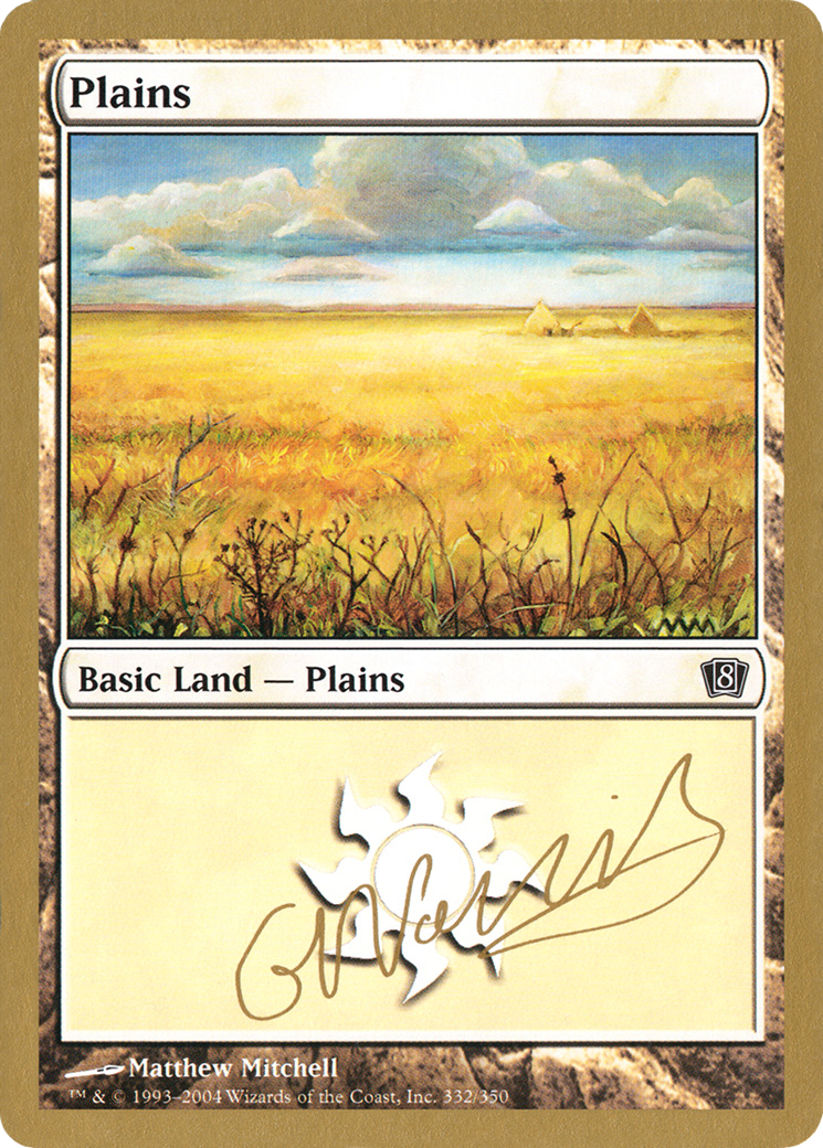 Plains (332) - 2004 Gabriel Nassif (8ED) (WCD-) - World Championship Decks 2004