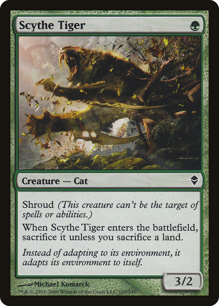 Scythe Tiger (ZEN-183) - Zendikar Foil