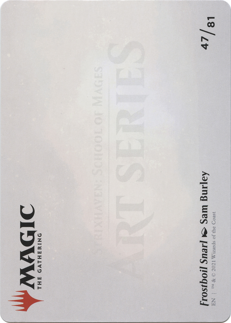 Frostboil Snarl // Frostboil Snarl (ASTX-047) - Strixhaven Art Series (Borderless) Foil