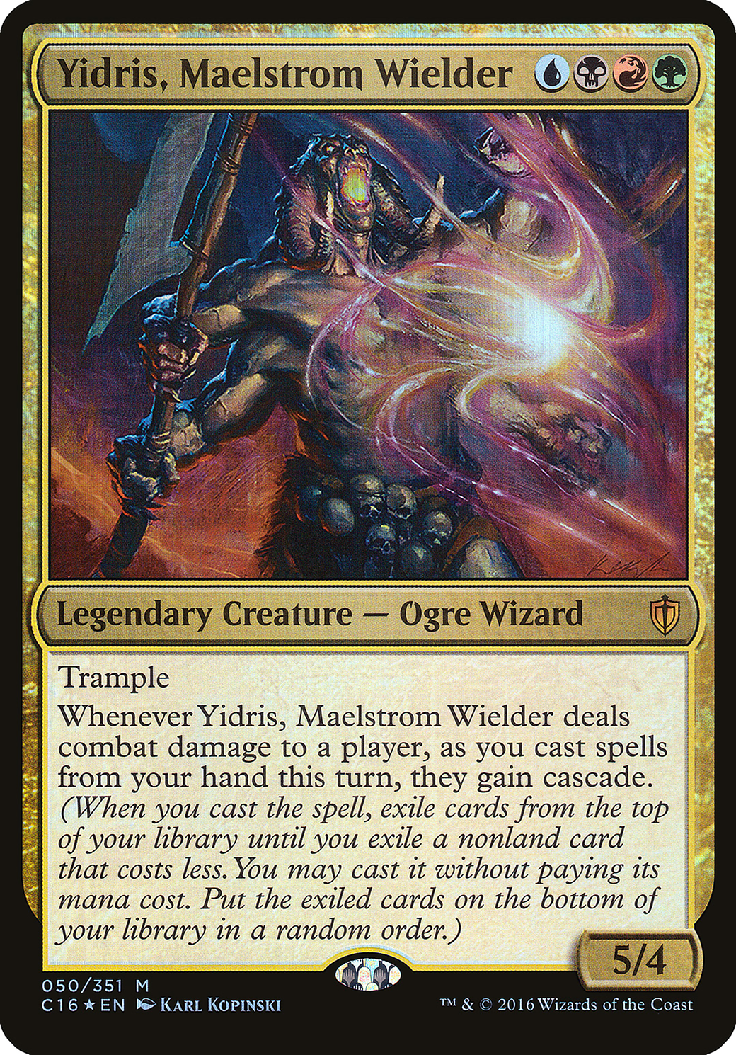 Yidris, Maelstrom Wielder (Commander 2016) (OVER-050) - Commander 2016 Oversized Foil
