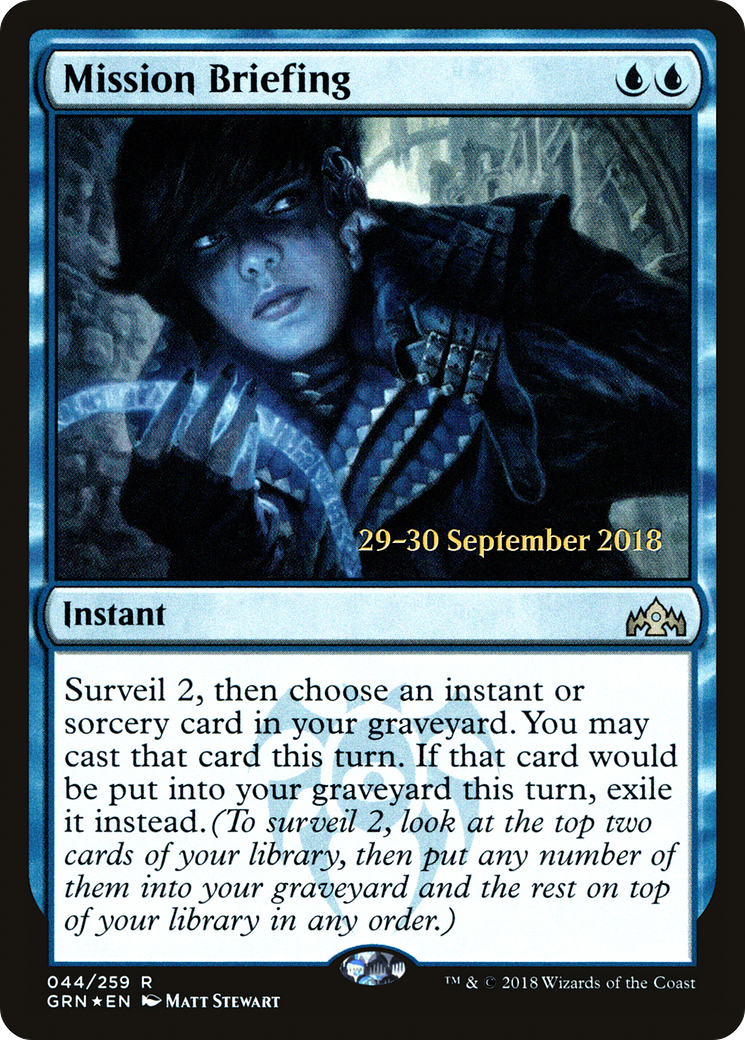Mission Briefing (PRE-044) - Guilds of Ravnica Promos Foil