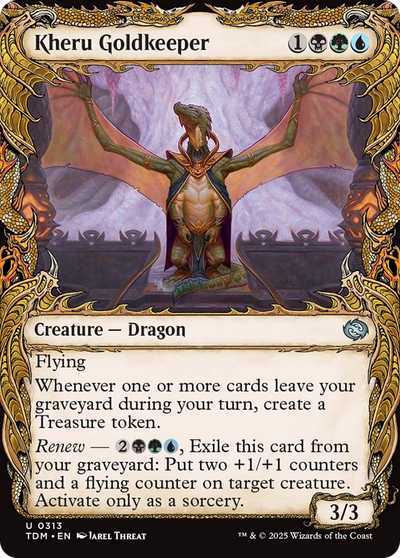 Kheru Goldkeeper (Showcase) (TDM-313) - Tarkir: Dragonstorm: (Showcase) Foil
