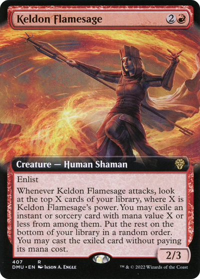 Keldon Flamesage (Extended Art) [Dominaria United]