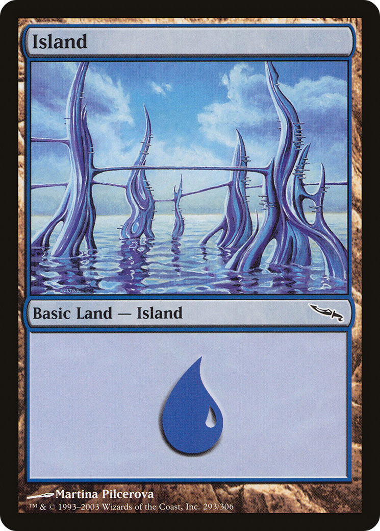 Island (293) (MRD-293) - Mirrodin Foil