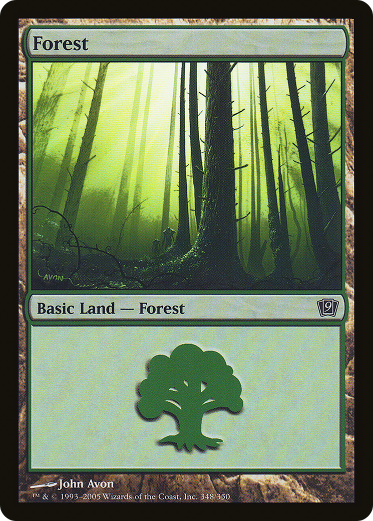 Forest (348) (9ED-348) - 9th Edition Foil
