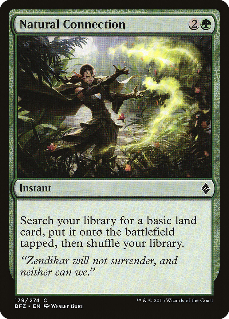 Natural Connection (BFZ-179) - Battle for Zendikar