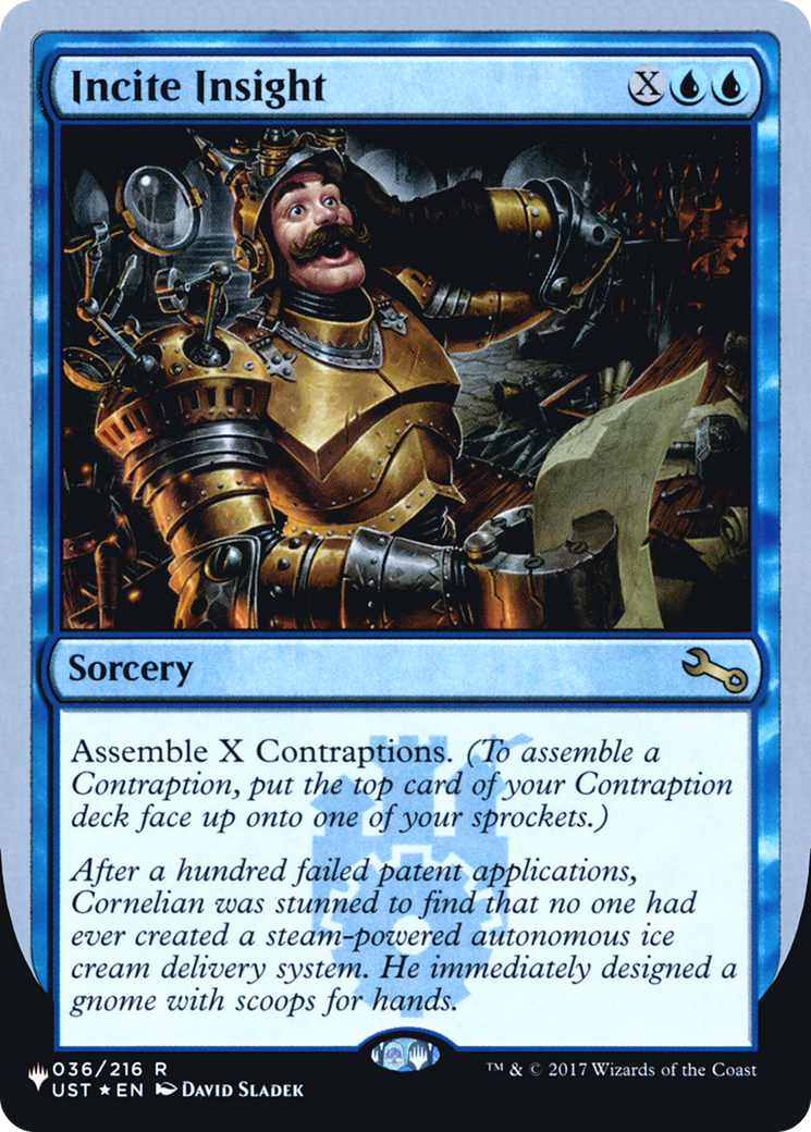 Incite Insight (LIST-036/216) - The List (Unfinity Foil Edition) Foil