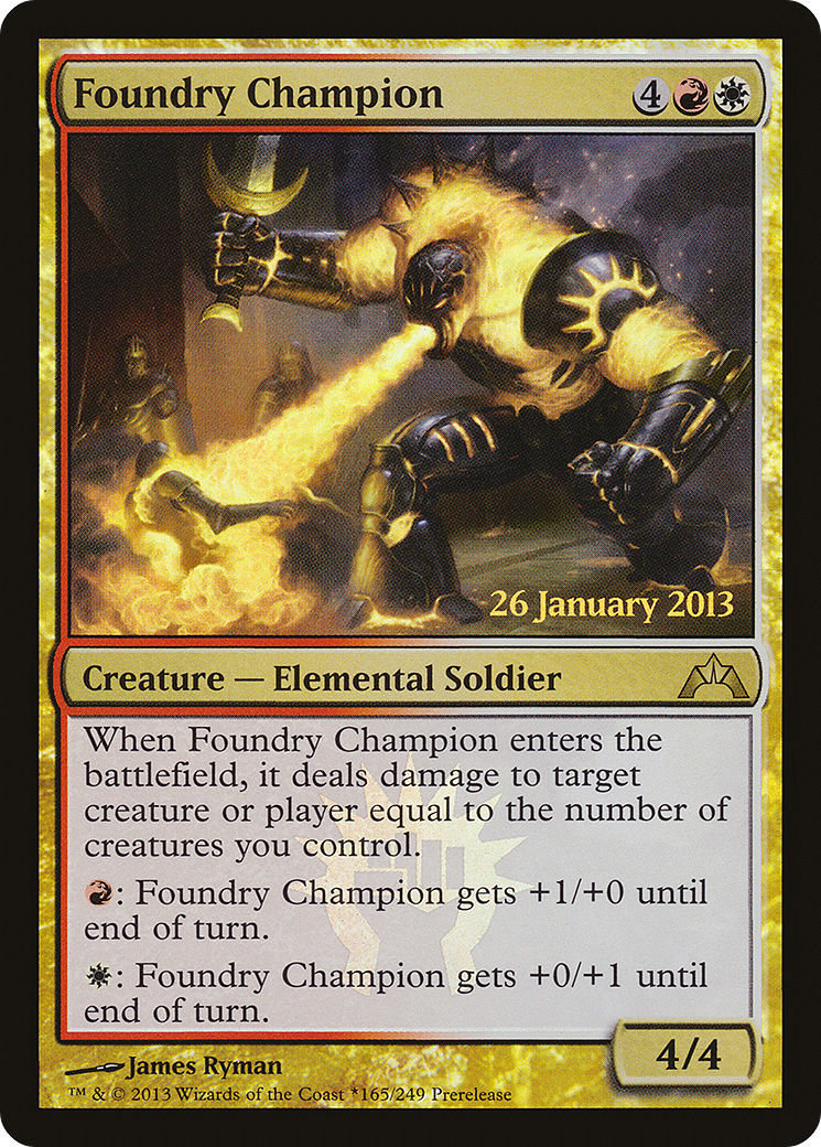Foundry Champion (PRE-165) - Gatecrash Promos Foil