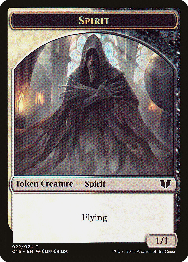 Spirit (022) // Angel Double-Sided Token (C15-22 // 2) - Commander 2015 Tokens