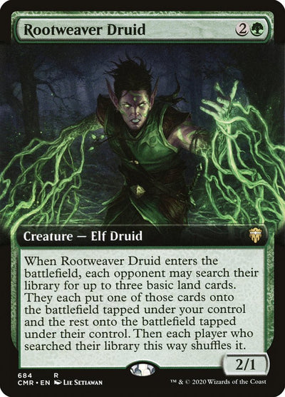 Rootweaver Druid (Extended Art) [Commander Legends]