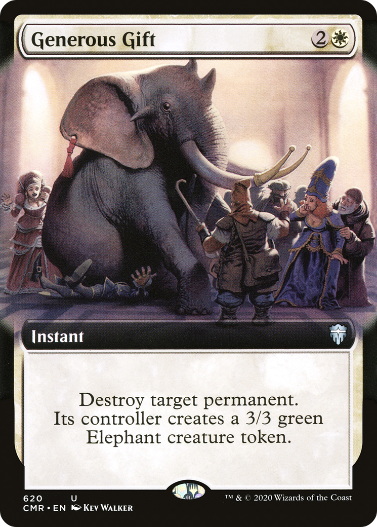Generous Gift (Extended Art) (CMR-620) - Commander Legends: (Extended Art) Foil