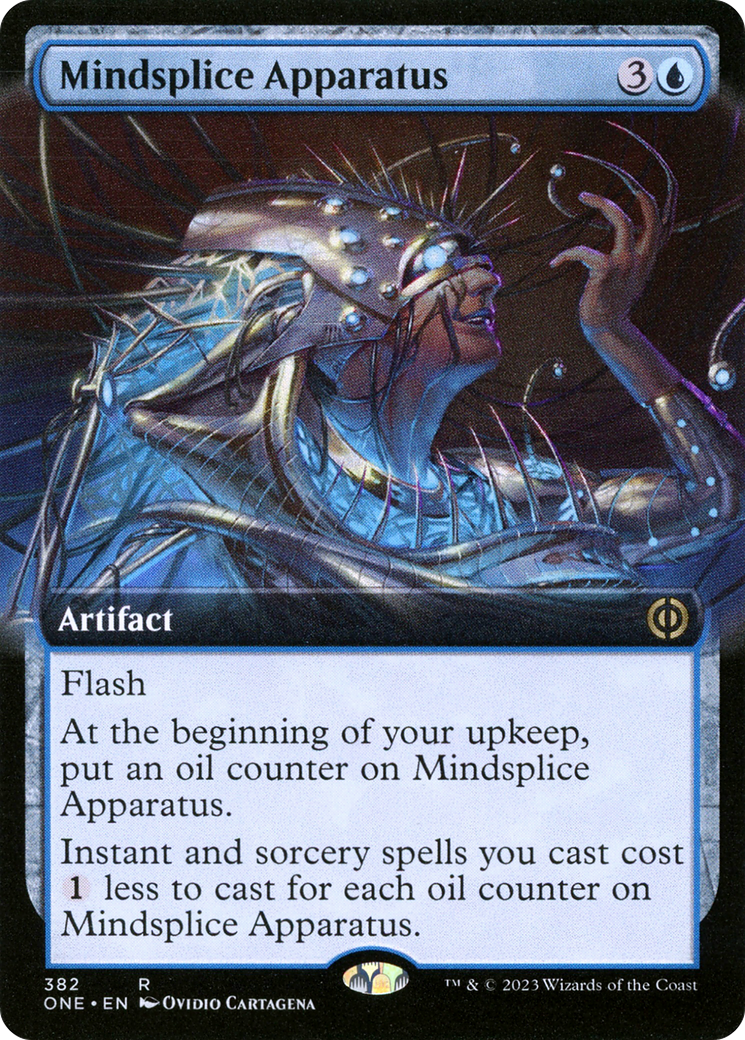 Mindsplice Apparatus (Extended Art) (ONE-382) - Phyrexia: All Will Be One: (Extended Art) Foil