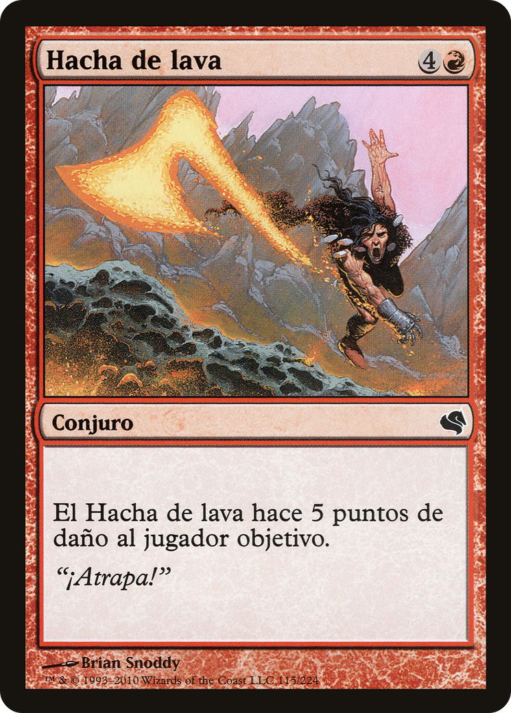 Lava Axe (Spanish) - "Hacha de lava" (PS11-115) - Salvat 2011