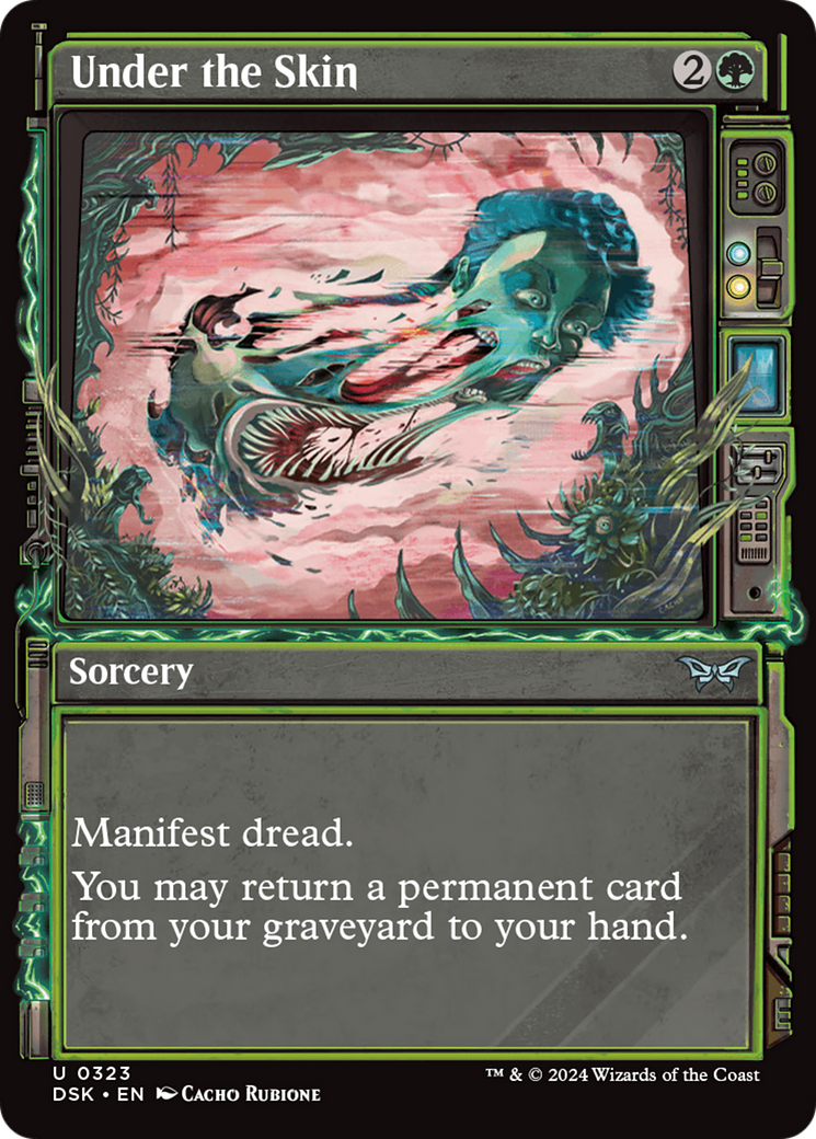 Under the Skin (Showcase) (DSK-323) - Duskmourn: House of Horror: (Showcase) Foil