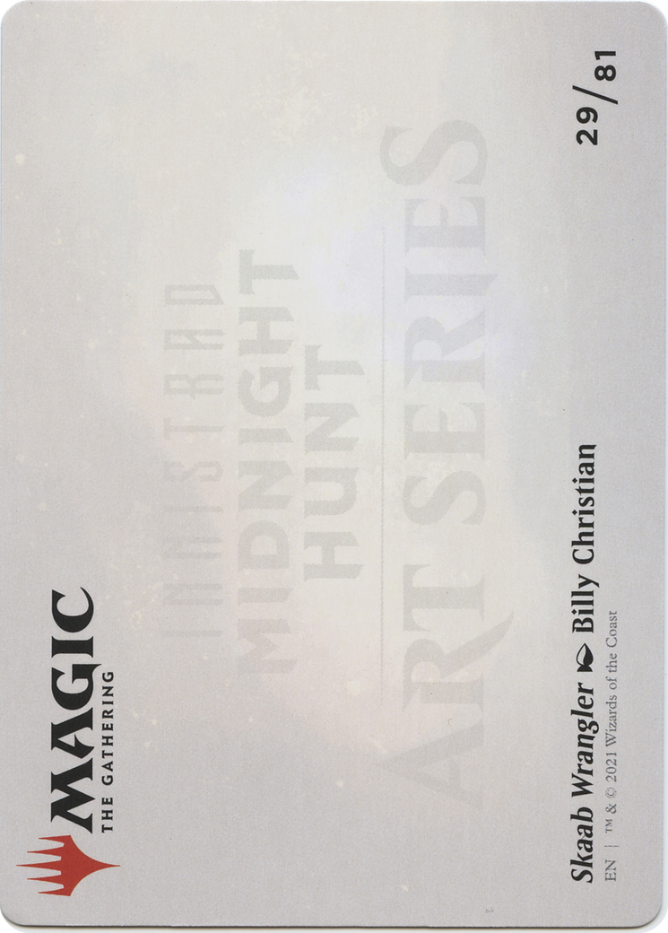 Skaab Wrangler // Skaab Wrangler (AMID-029) - Midnight Hunt Art Series (Borderless) Foil