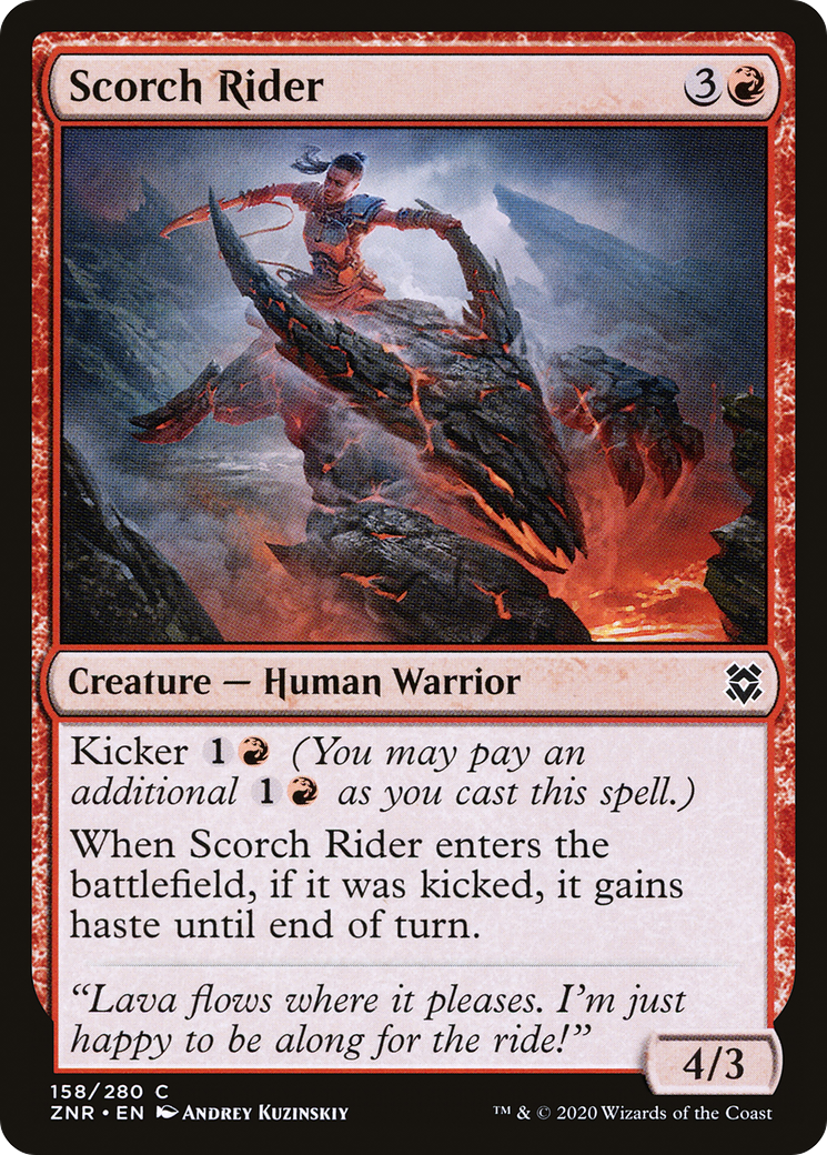 Scorch Rider (ZNR-158) - Zendikar Rising Foil