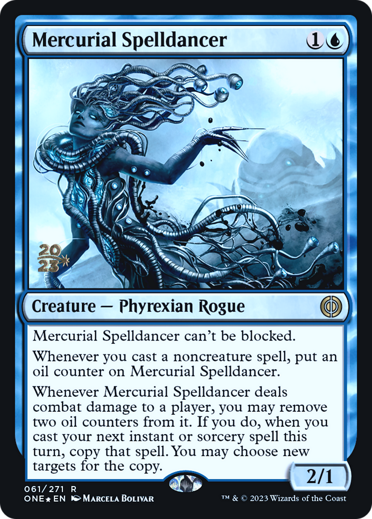 Mercurial Spelldancer (PRE-061) - Phyrexia: All Will Be One Promos Foil