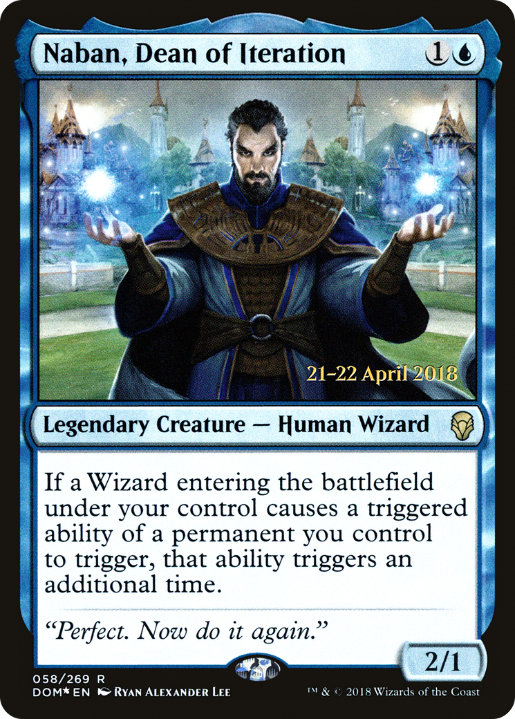 Naban, Dean of Iteration (PRE-058) - Dominaria Promos Foil