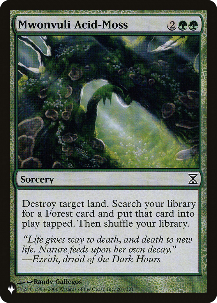 Mwonvuli Acid-Moss (LIST-207/301) - The List