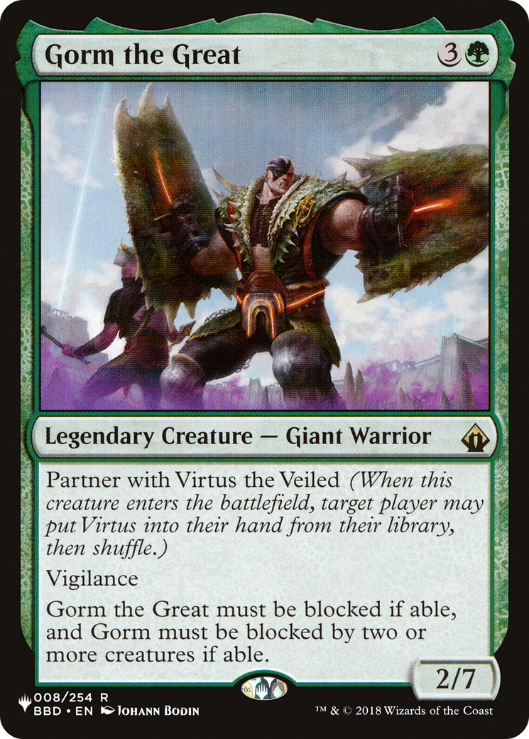 Gorm the Great (LIST-008/254) - The List