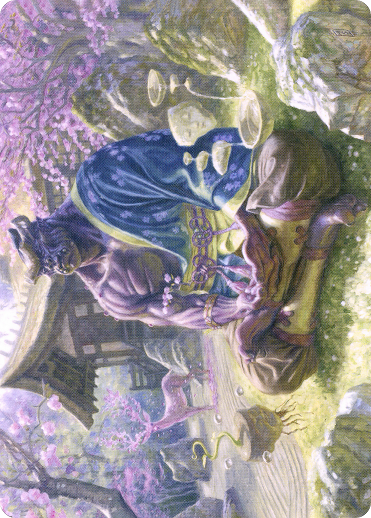 Kosei, Penitent Warlord // Kosei, Penitent Warlord (ANEO-008) - Neon Dynasty Art Series (Borderless)