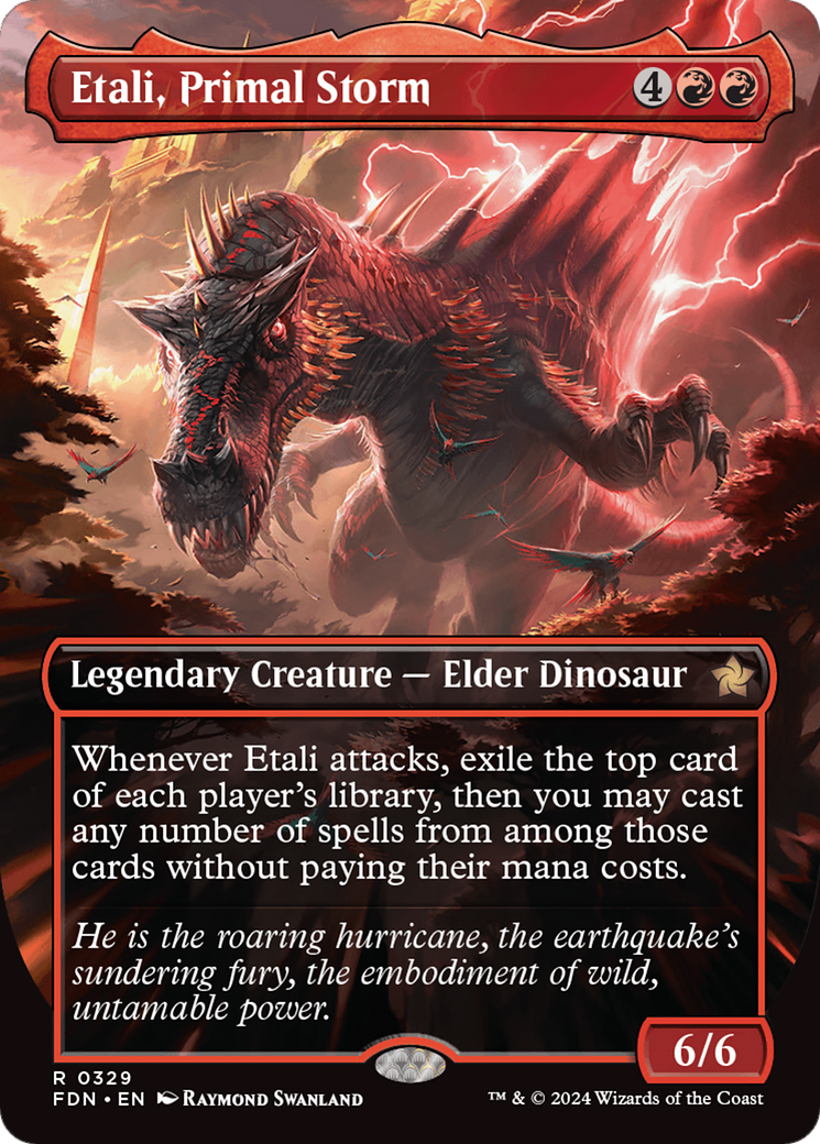 Etali, Primal Storm (Borderless) (FDN-329) - Foundations (Borderless) Foil