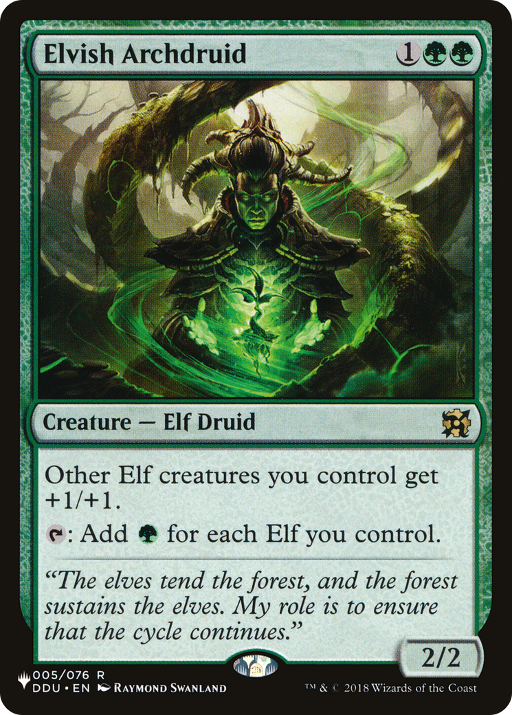 Elvish Archdruid (LIST-005/076) - The List