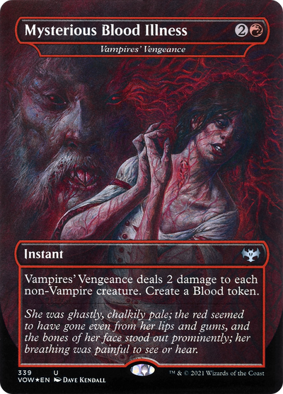 Vampires' Vengeance - Mysterious Blood Illness [Innistrad: Crimson Vow]