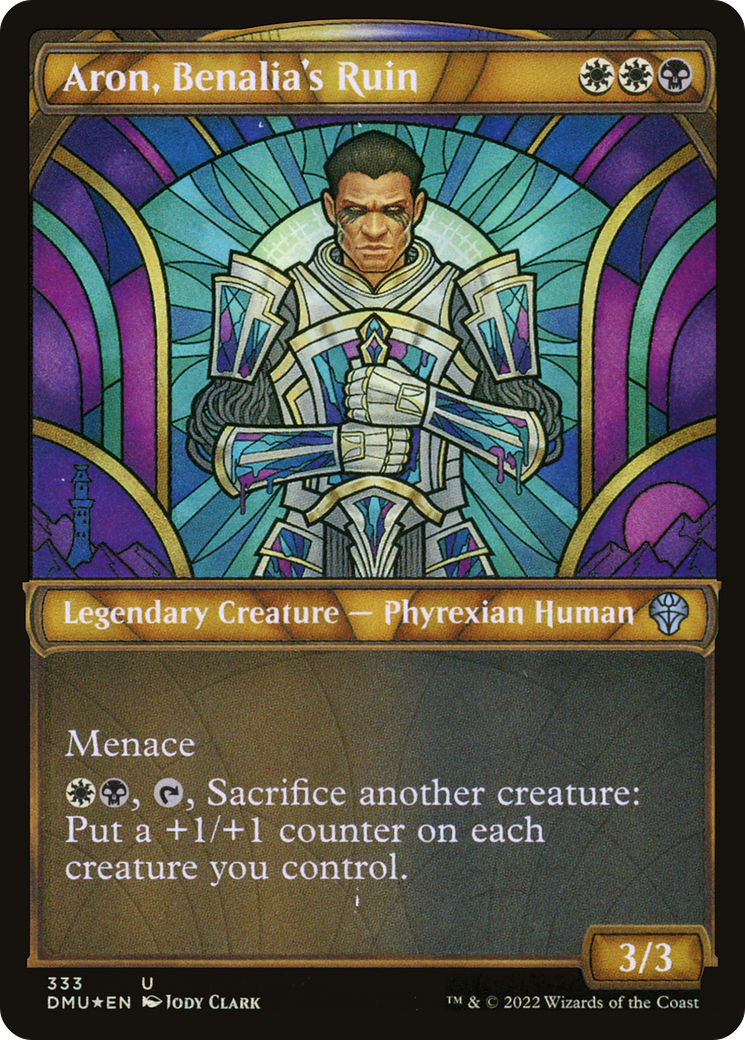 Aron, Benalia's Ruin (Textured Foil) (DMU-333) - Dominaria United: (Showcase) Foil