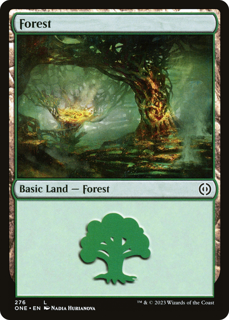 Forest (276) (ONE-276) - Phyrexia: All Will Be One Foil
