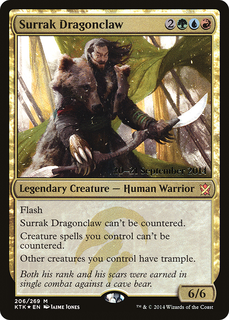 Surrak Dragonclaw (PRE-206) - Khans of Tarkir Promos Foil