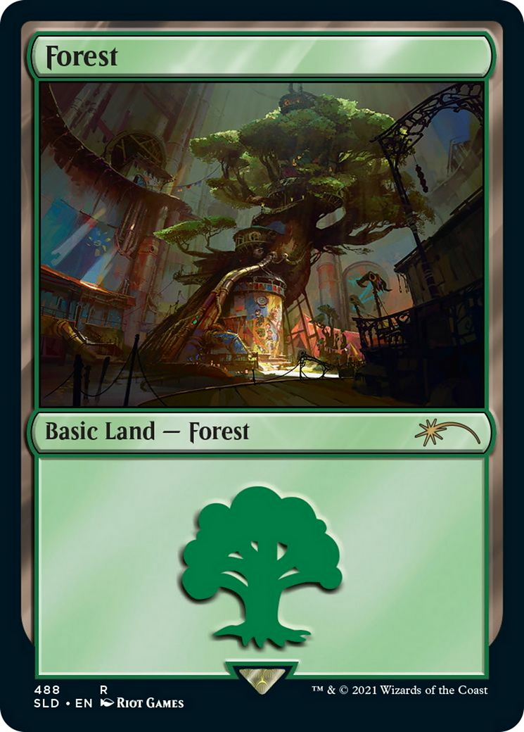Forest (Secret Lair x Arcane: Lands) (SLD-488) - Secret Lair Drop