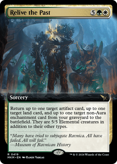Relive the Past (Extended Art) (MKM-419) - Murders at Karlov Manor: (Extended Art) Foil