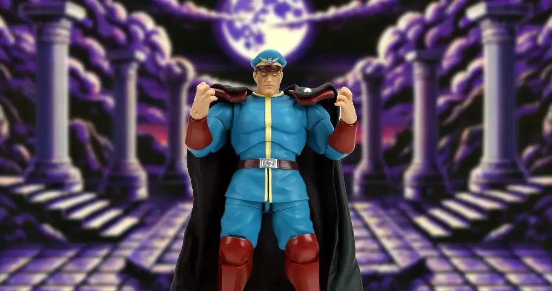 Street Fighter II: M. Bison 6 Inch Figure (Player 2 Cyan)