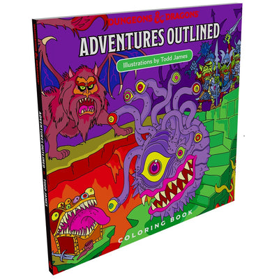 D&D: Adventure Outlined Colouring Book