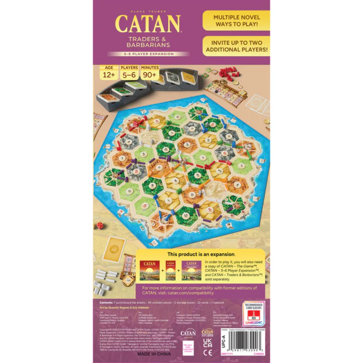 Catan (6th Edition) - Traders & Barbarians 5-6 Player Expansion