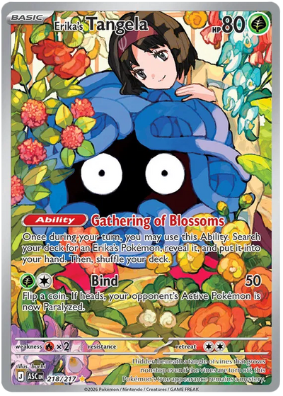 Erika's Tangela 218/217  - Holofoil ME Ascended Heroes - Illustration Rare