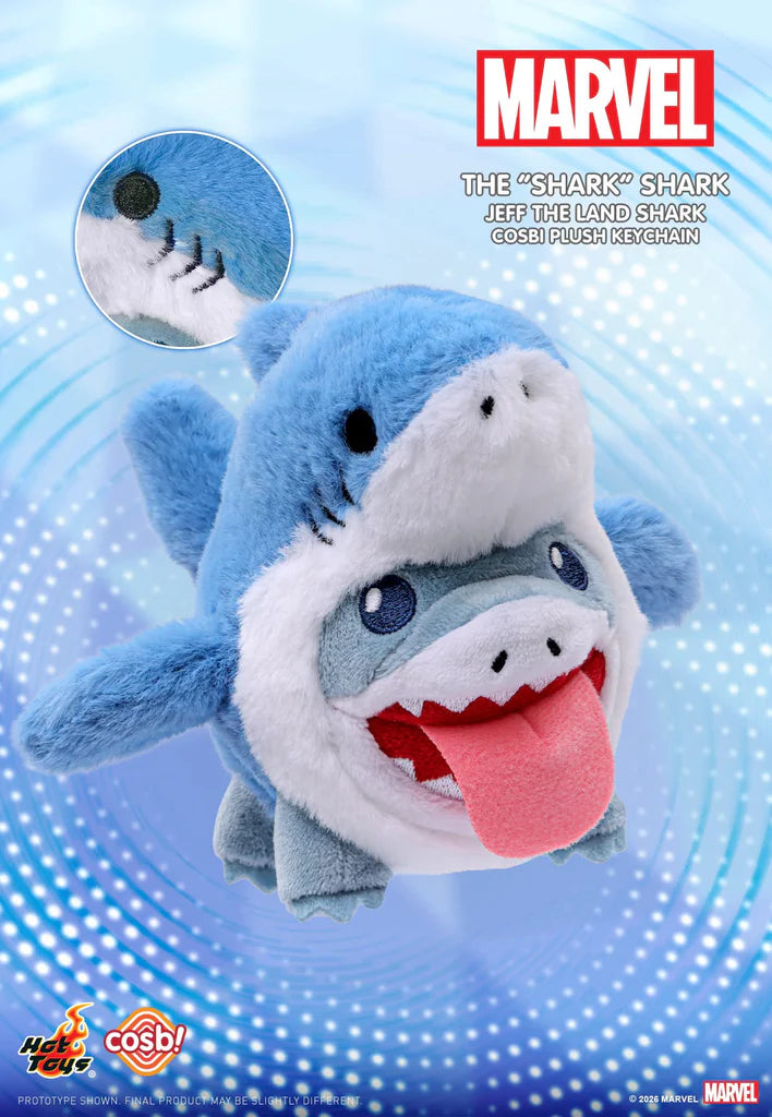 Hot Toys x COSBI - Marvel Jeff the Land Shark Cosbi Plush Keychain Blind Box