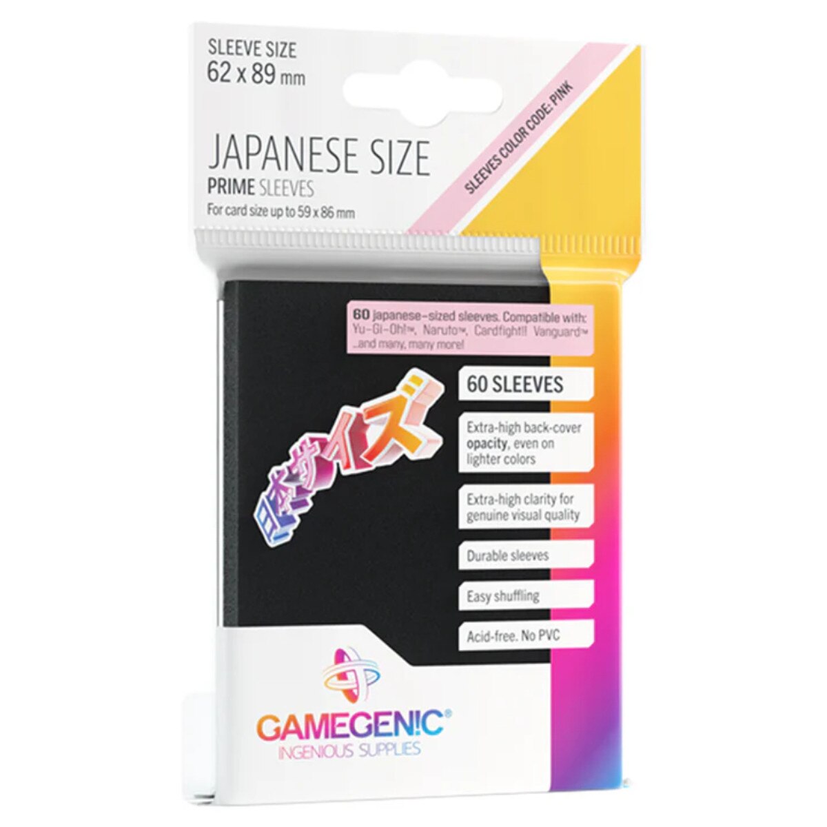 Gamegenic PRIME Japanese Size Sleeves (60)