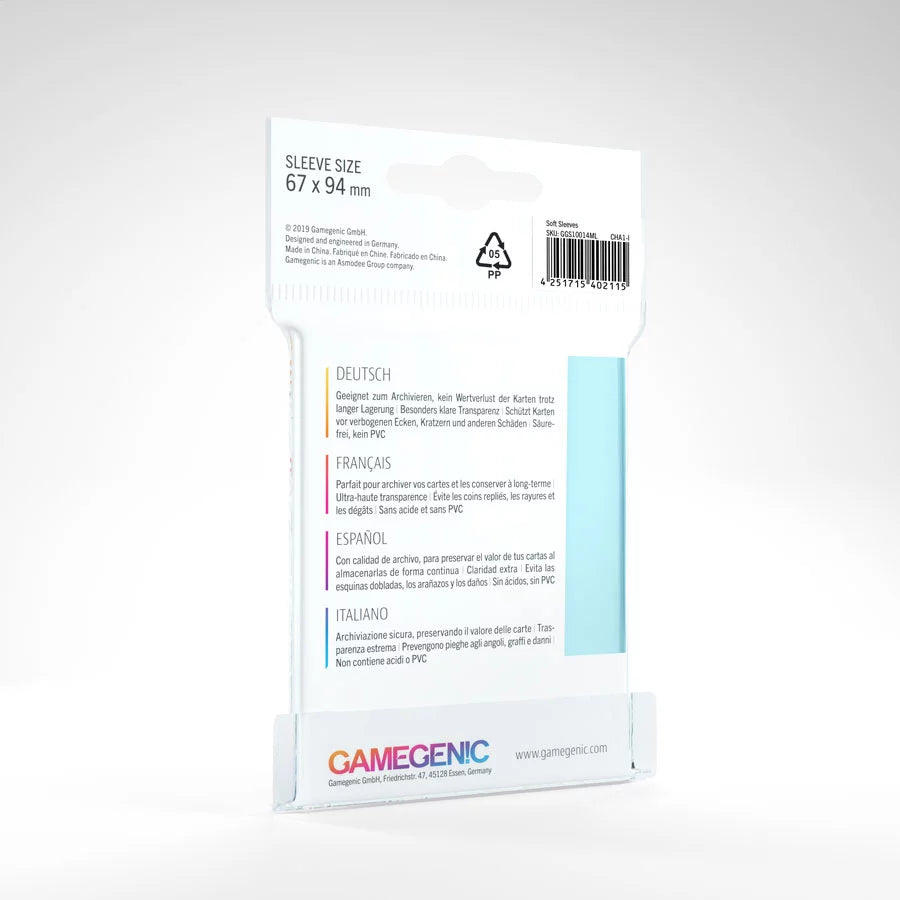 Gamegenic - Soft Sleeves (100 Standard Card Size)