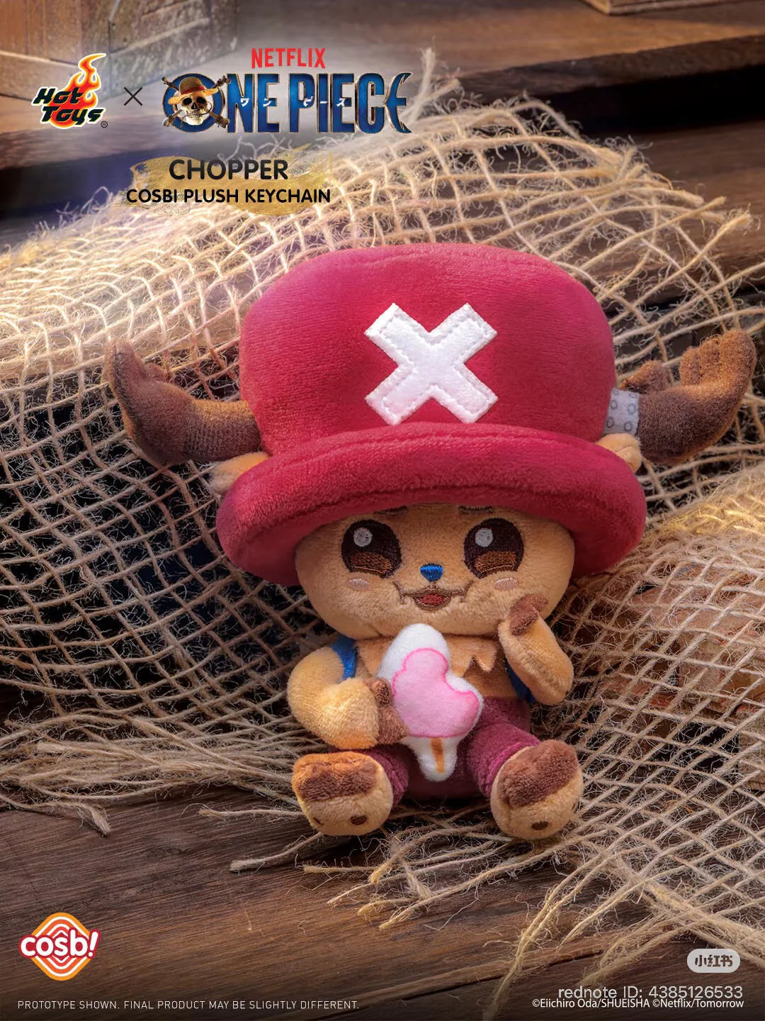 Hot Toys x COSBI - Tony Tony Chopper Plush Keychain Blind Box