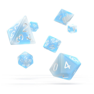 Oakie Doakie DICE - RPG Set Glow in the Dark: Arctic (Set of 7 Dice)