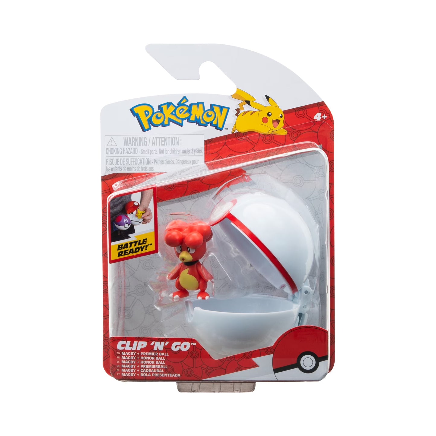 Pokémon: Clip n Go + Poké Ball (Official Merchandise)