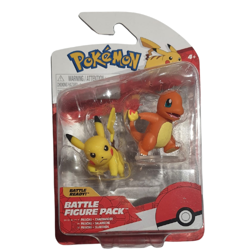 Pokémon Battle Figure Pack: Battle Ready - Pikachu + Charmander Battle Figures