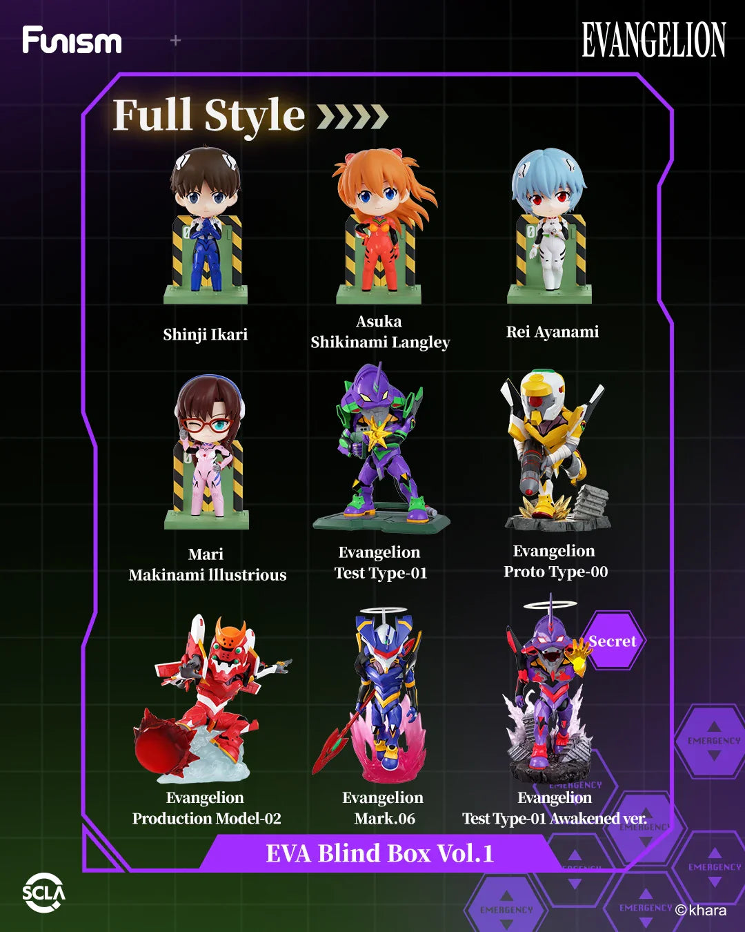 FUNISM - EVA Vol.1 Neon Genesis Evangelion Blind Box Figurine Series