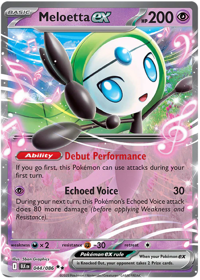 Meloetta ex (044/086) [Scarlet & Violet: Black Bolt]