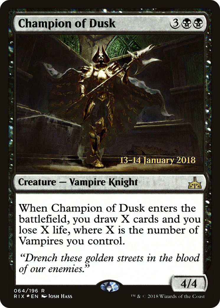 Champion of Dusk (PRE-064) - Rivals of Ixalan Promos Foil