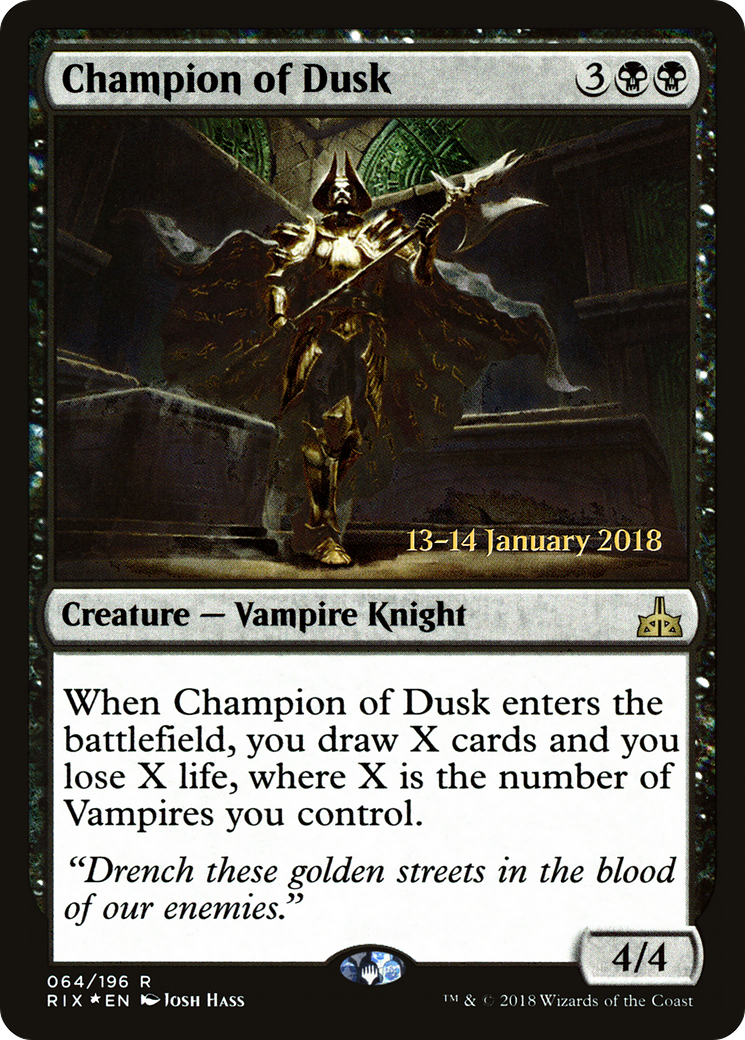 Champion of Dusk (PRE-064) - Rivals of Ixalan Promos Foil