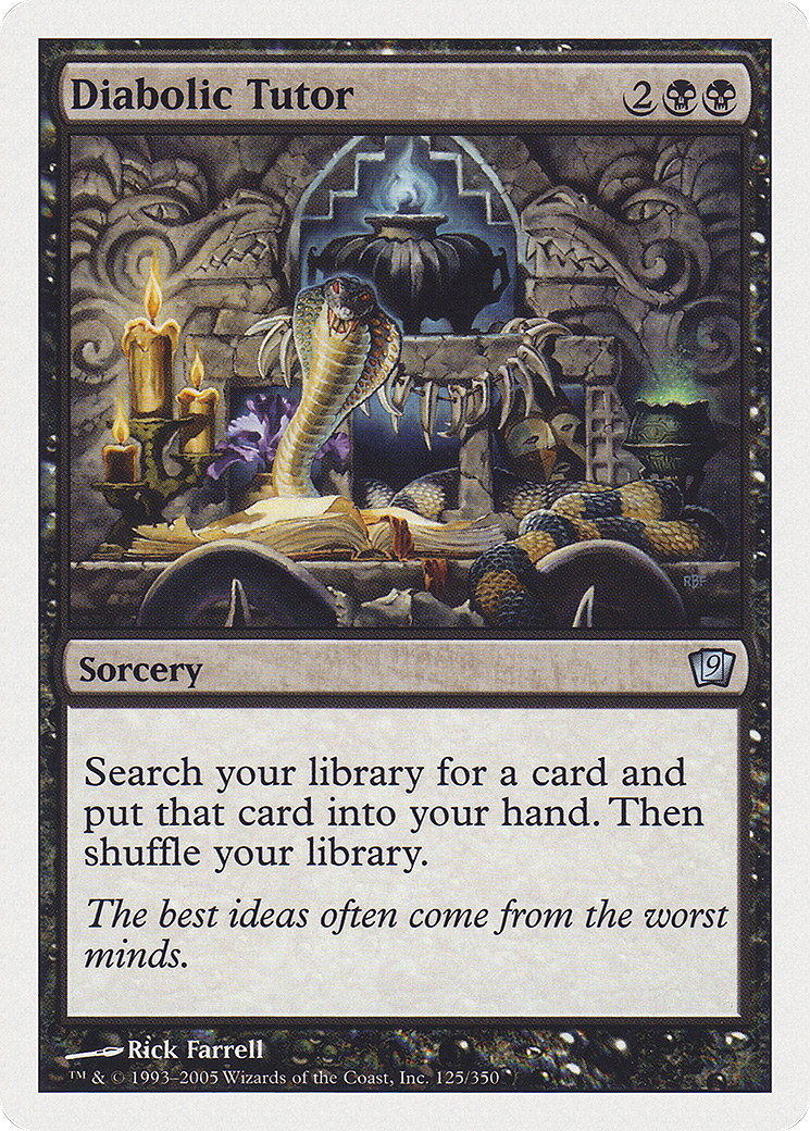 Diabolic Tutor (9ED-125) - 9th Edition
