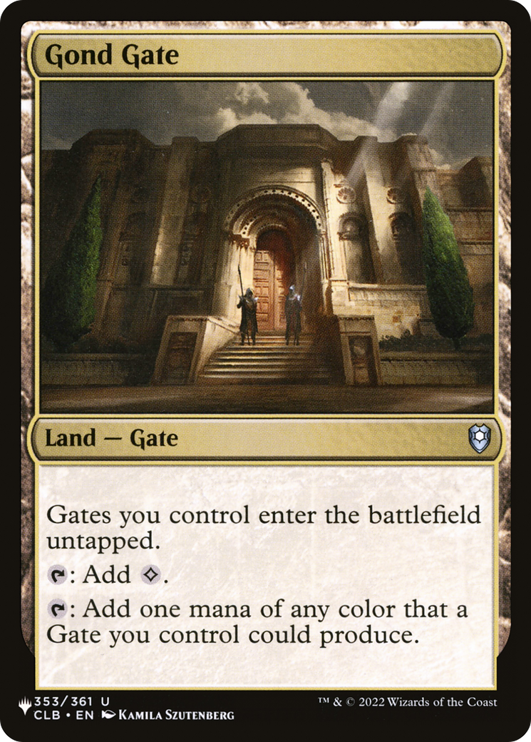 Gond Gate (LIST-353/361) - The List